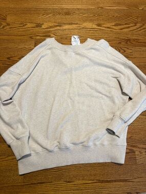 aerie Light Gray Crewneck Sweatshirt